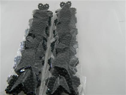 Toptan Siyah inci Plastik Mandal Toka
